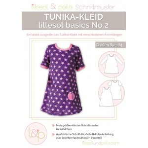 Papierschnittmuster lillesol basics No.2 Tunika-Kleid Gr. 80 - 164